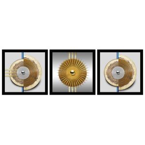 UV 3lü Set Halkalar Tablo 48x144cm