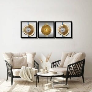 UV 3lü Set Halkalar Tablo 48x144cm