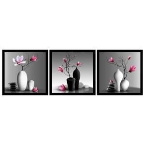 UV 3 lü Set Bahardalı Tablo 60x180cm