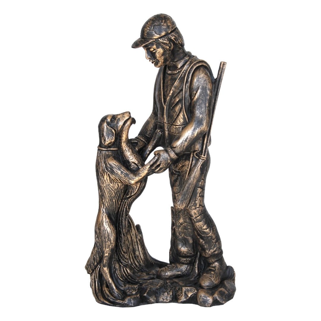 Köpekli Avcı Biblo 14x27cm