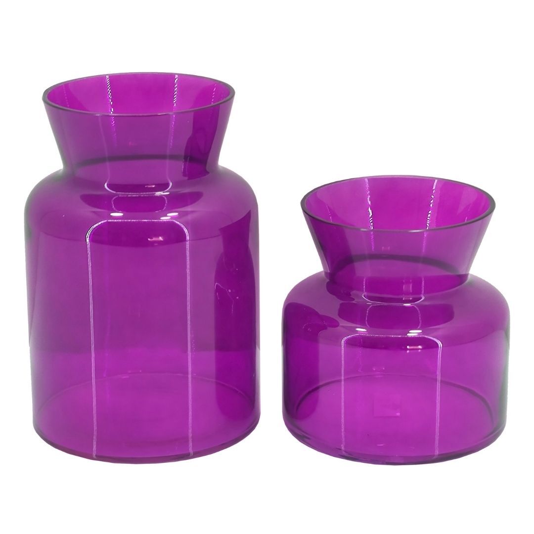 2li Set Cam Vazo Mor 17x25cm