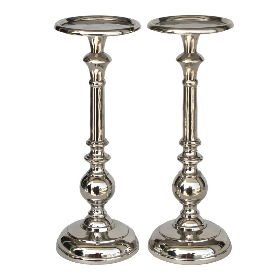 2li Set Döküm Şamdan 11x30cm