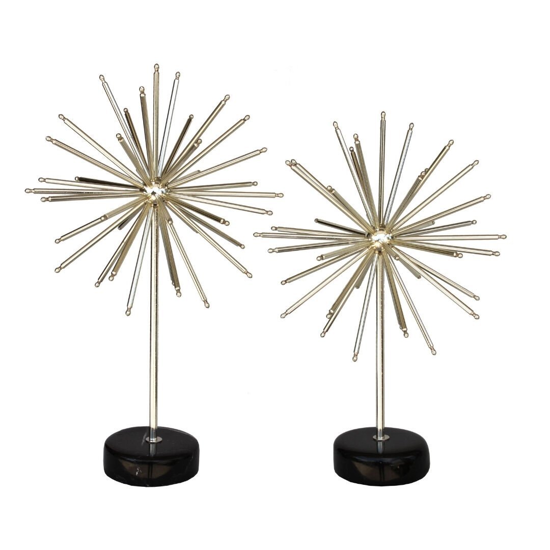 2li Set Metal Kirpi Gümüş 23x39cm