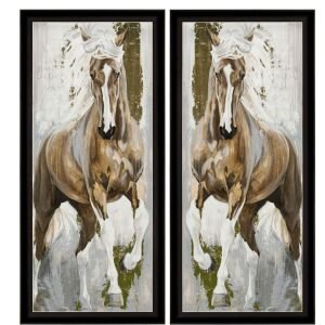 UV 2li Set Atlar Tablo 138x144cm