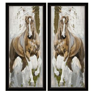 UV 2li Set Atlar Tablo 138x144cm