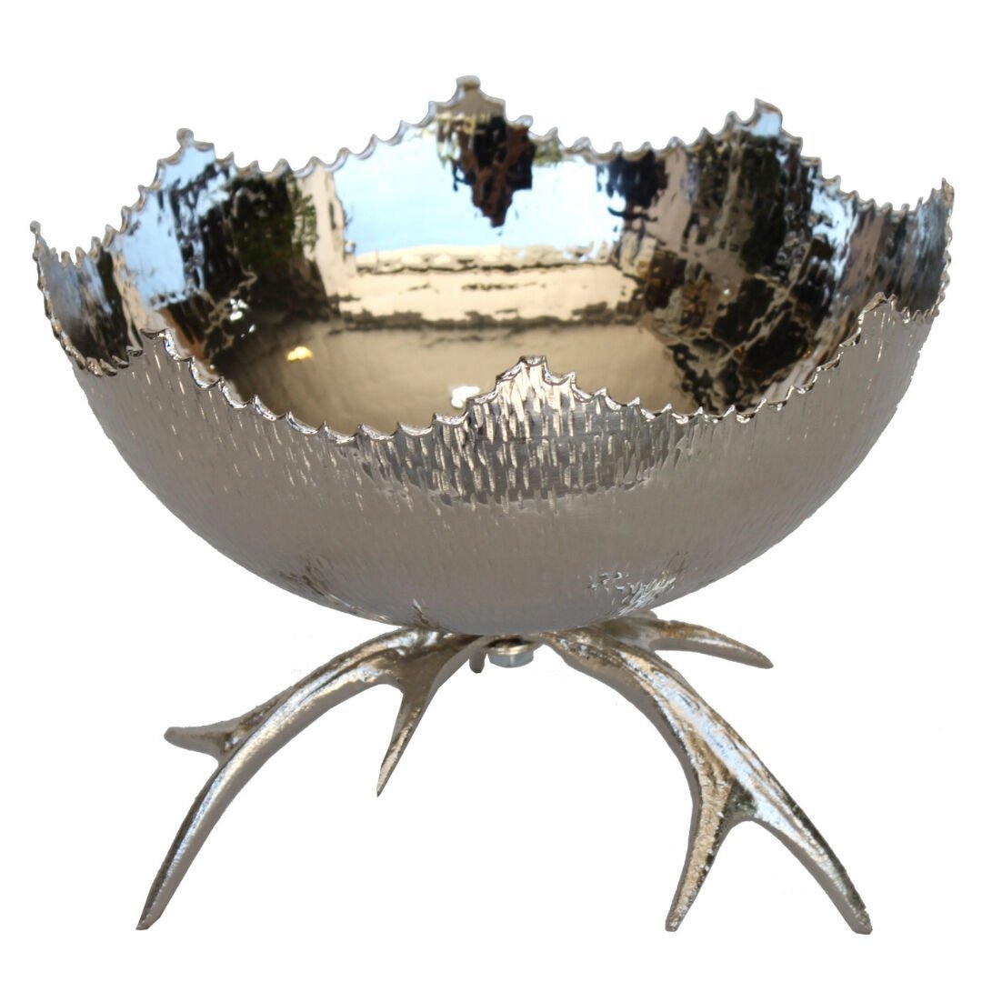 Geyik Boynuz Ayaklı Kase 16x20cm