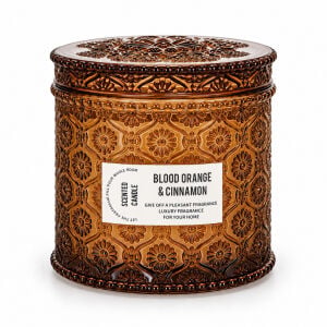Kapaklı Jar Mum Kokulu 10x11cm