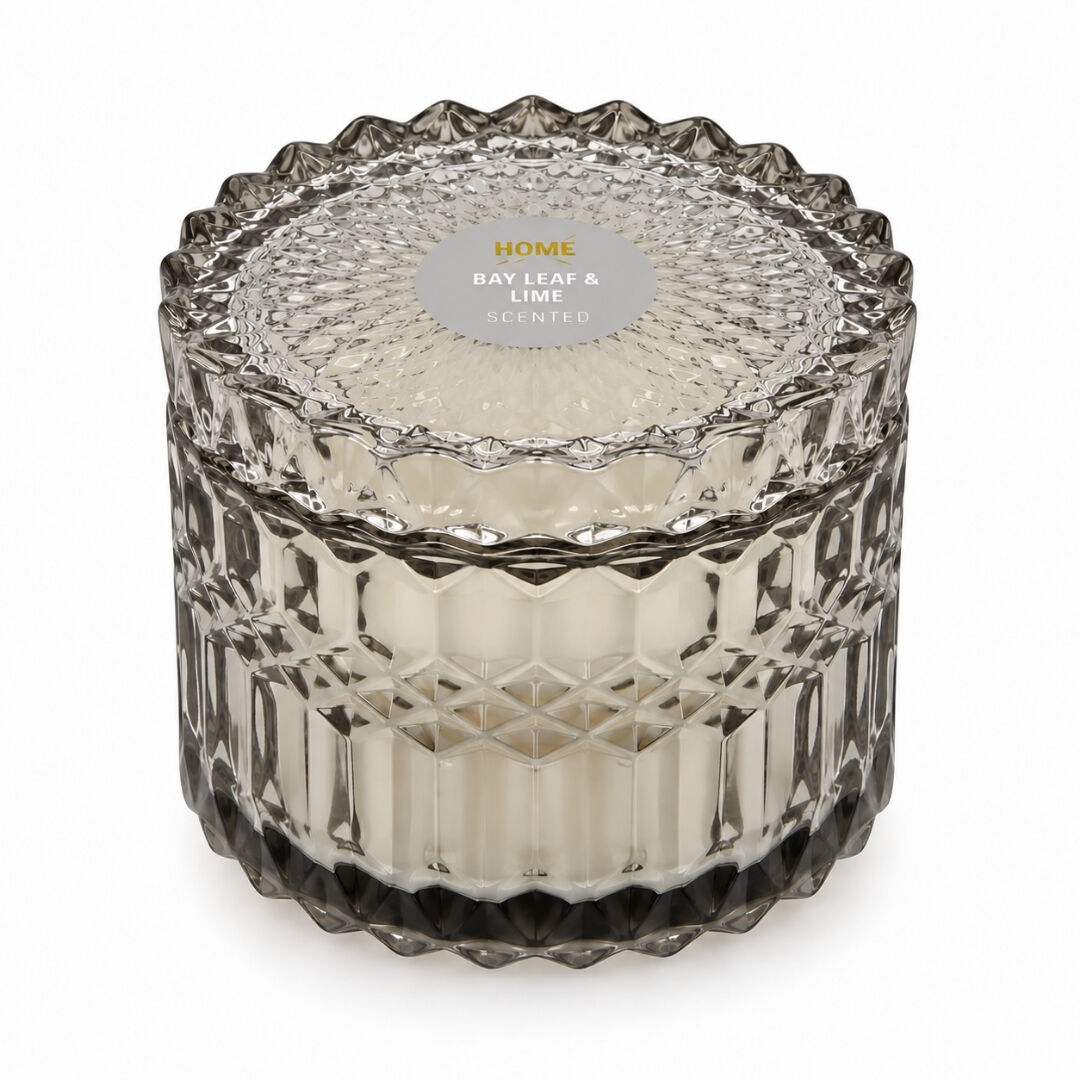 Kapaklı Jar Mum Kokulu 11x11cm Lime