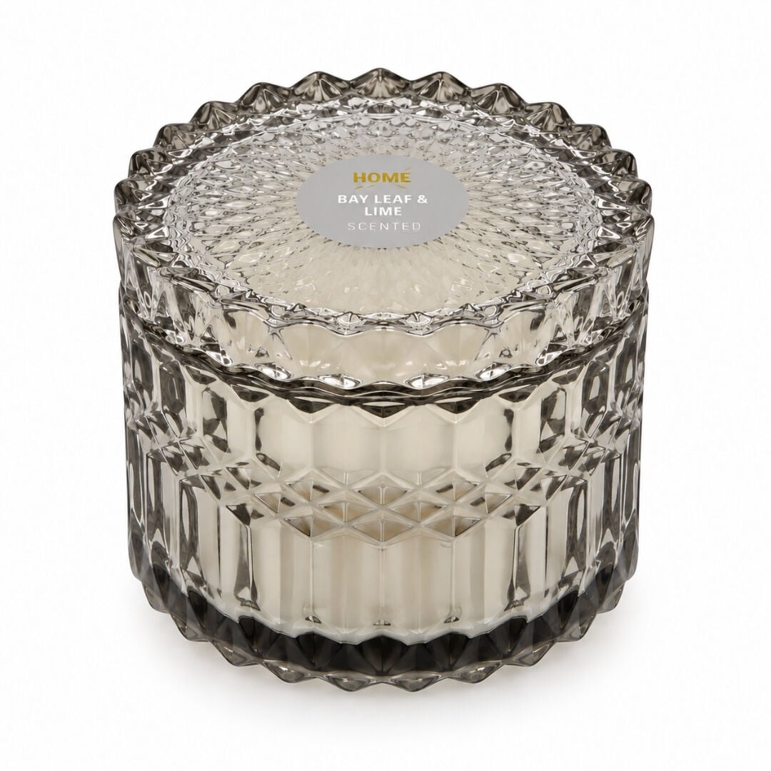 Kapaklı Jar Mum Kokulu 11x11cm Lime
