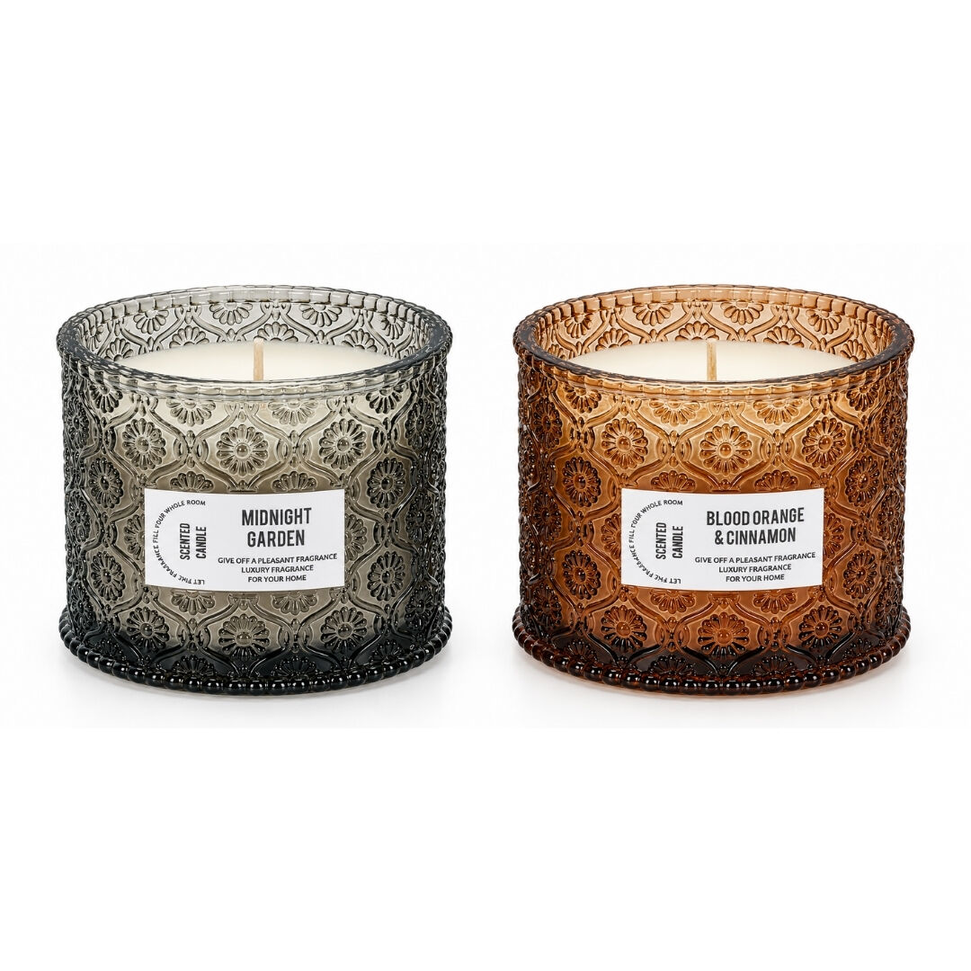 Kapaklı Jar Mum Kokulu 9x9cm