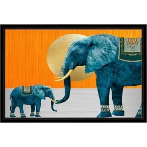UV Turuncu Fil Tablo 105x155cm