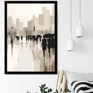 UV Soyut Meydan Tablo 75x105cm