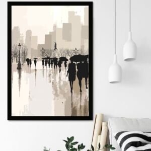 UV Soyut Meydan Tablo 75x105cm