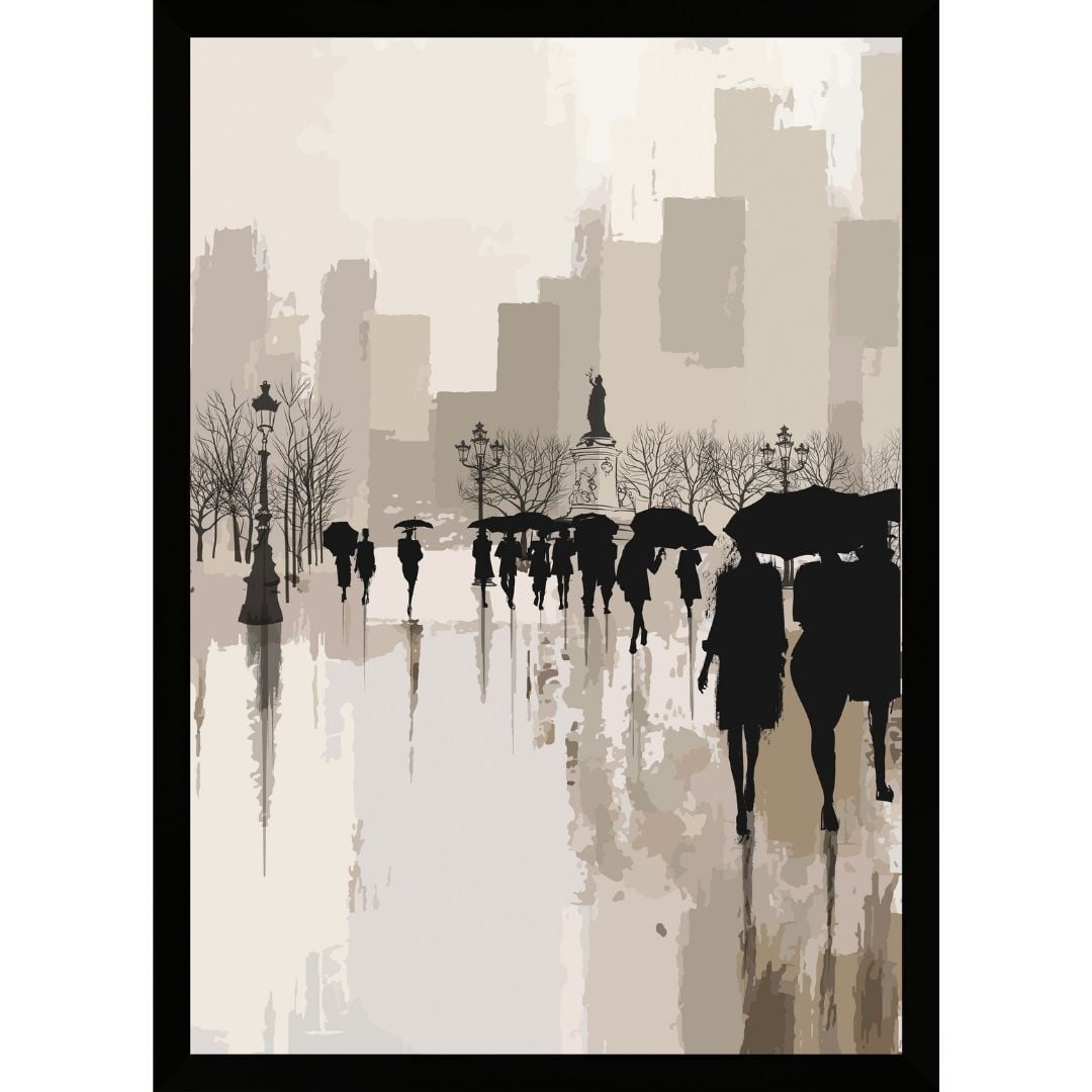 UV Soyut Meydan Tablo 75x105cm