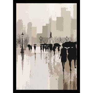 UV Soyut Meydan Tablo 75x105cm