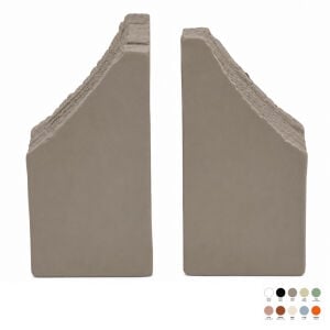 2li Set Taş Kitap Tutucu 18x18cm