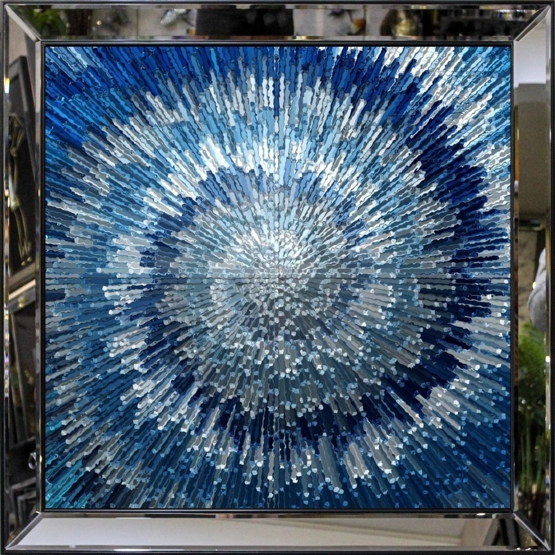 Ayna Çer. UV Soyut Tablo 93x93cm