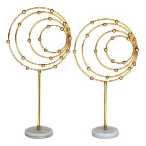 2li Set Gezegen Altın 28x57cm