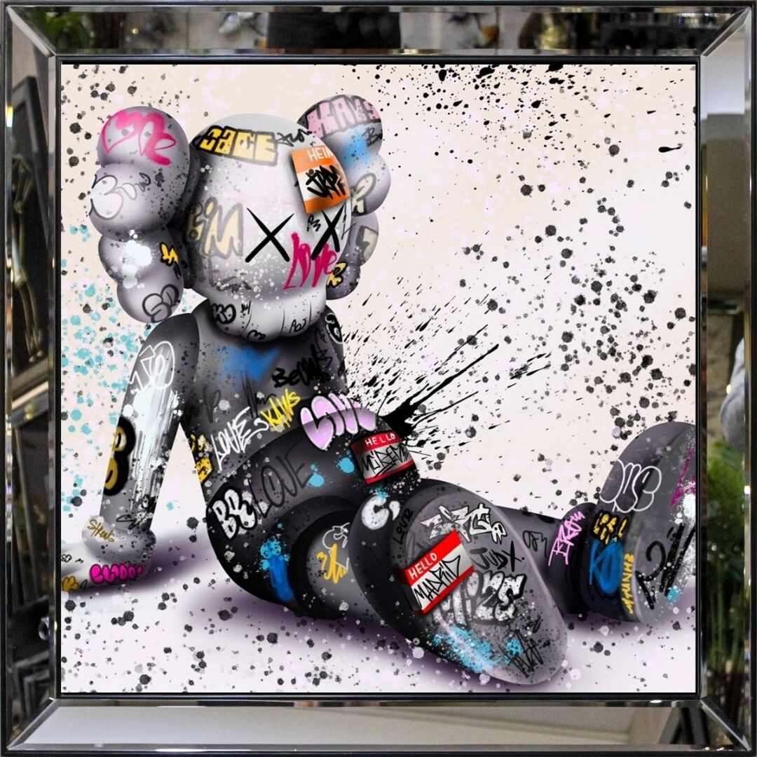 Ayna Çer. UV Kaws Tablo 93x93cm