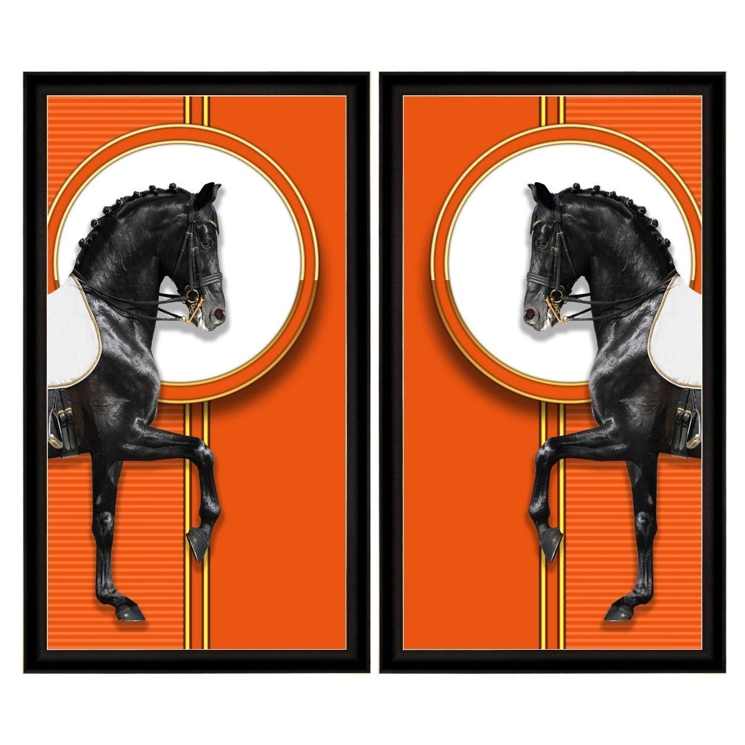 UV 2 li Set Turuncu At Tablo 142x164cm