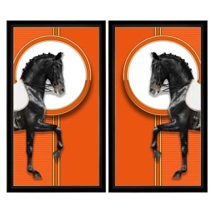 UV 2 li Set Turuncu At Tablo 142x164cm