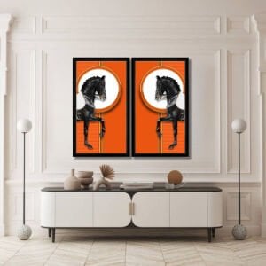 UV 2li Set Turuncu At Tablo 142x164cm