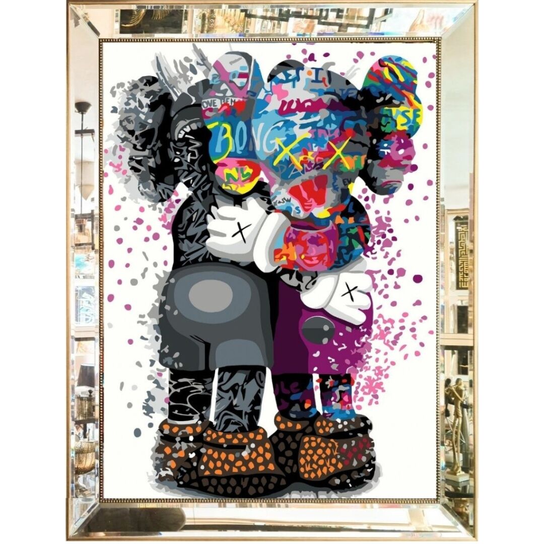 Ayna Çer. UV Kaws Tablo 83x113cm
