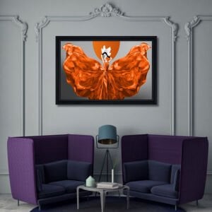 UV Turunculu Kadın Tablo 105x155cm