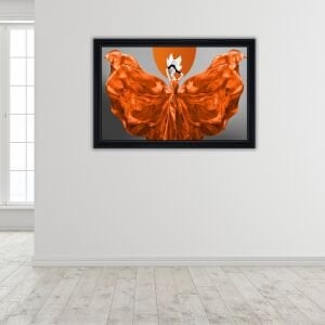 UV Turunculu Kadın Tablo 105x155cm