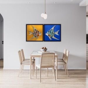 UV 2li Set Balıklar Tablo 85x170cm