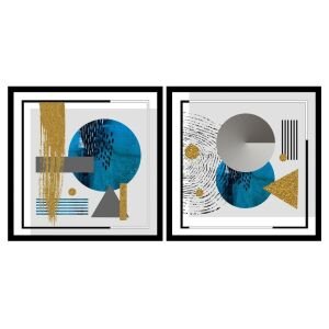 UV 2li Set Soyut Tablo  85x170cm