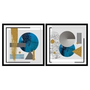 UV 2li Set Soyut Tablo  85x170cm