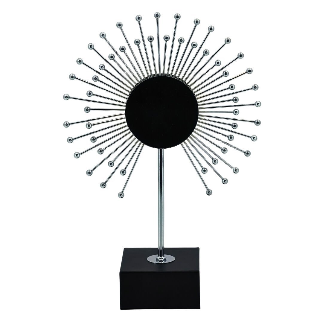 Dekor Aynalı Gümüş Küçük 28x40cm