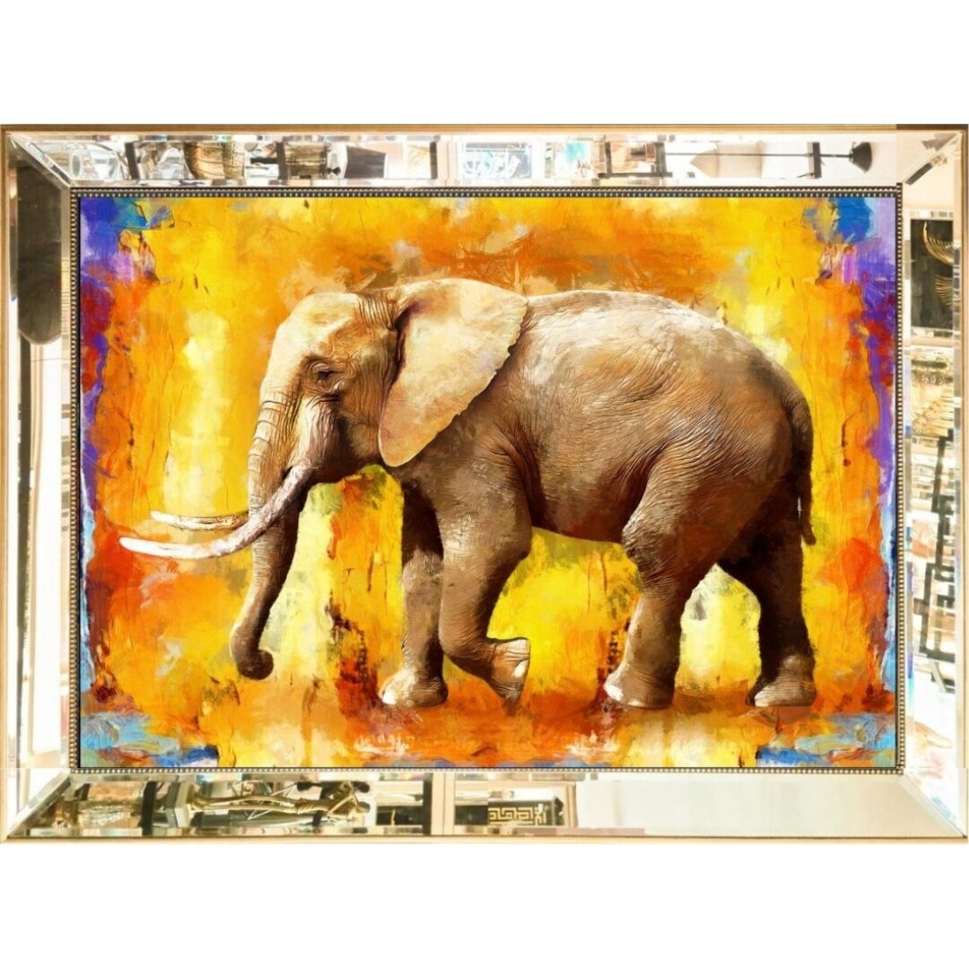 Ayna Çer. UV Fil Tablo 83x113cm