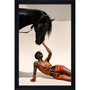 UV At ve Kadın Tablo 105x155cm