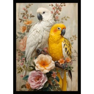 UV Papağanlar Tablo 60x80cm