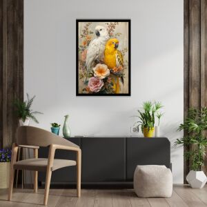 UV Papağanlar Tablo 60x80cm