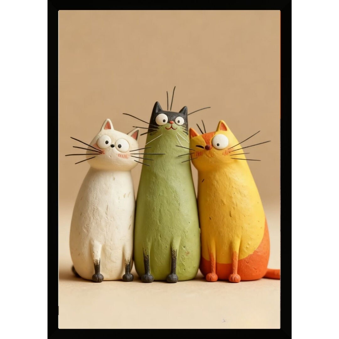 UV Sevimli Kediler Tablo 60x80cm