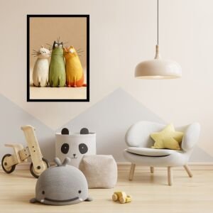 UV Sevimli Kediler Tablo 60x80cm