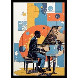 UV Piyanist Tablo  75x105cm
