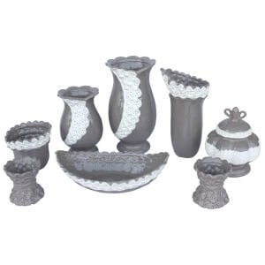 8li Gri Beyaz Salon Takımı