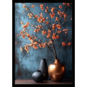 UV Vazo ve Çiçekler Tablo  75x105cm