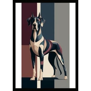 UV Renkli Köpek Tablo 60x80cm