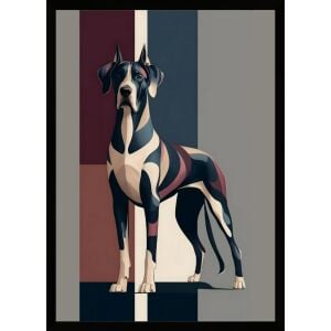 UV Renkli Köpek Tablo 60x80cm
