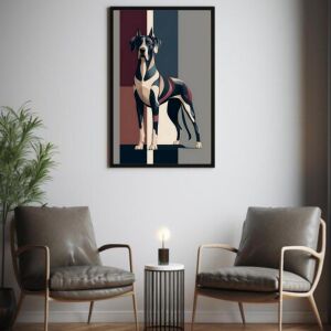 UV Renkli Köpek Tablo 60x80cm