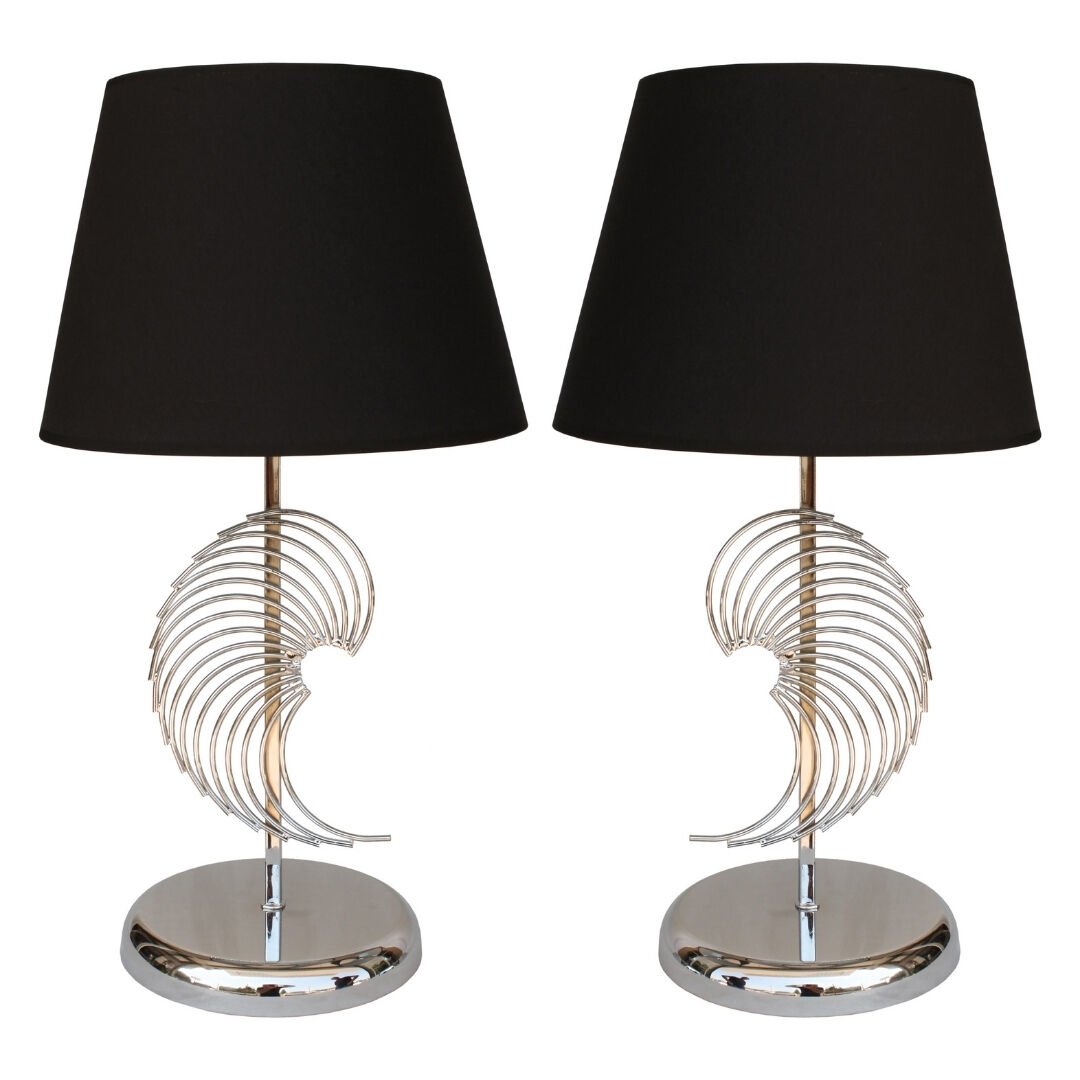 2li Set Milano Krom Abajur 30x65cm