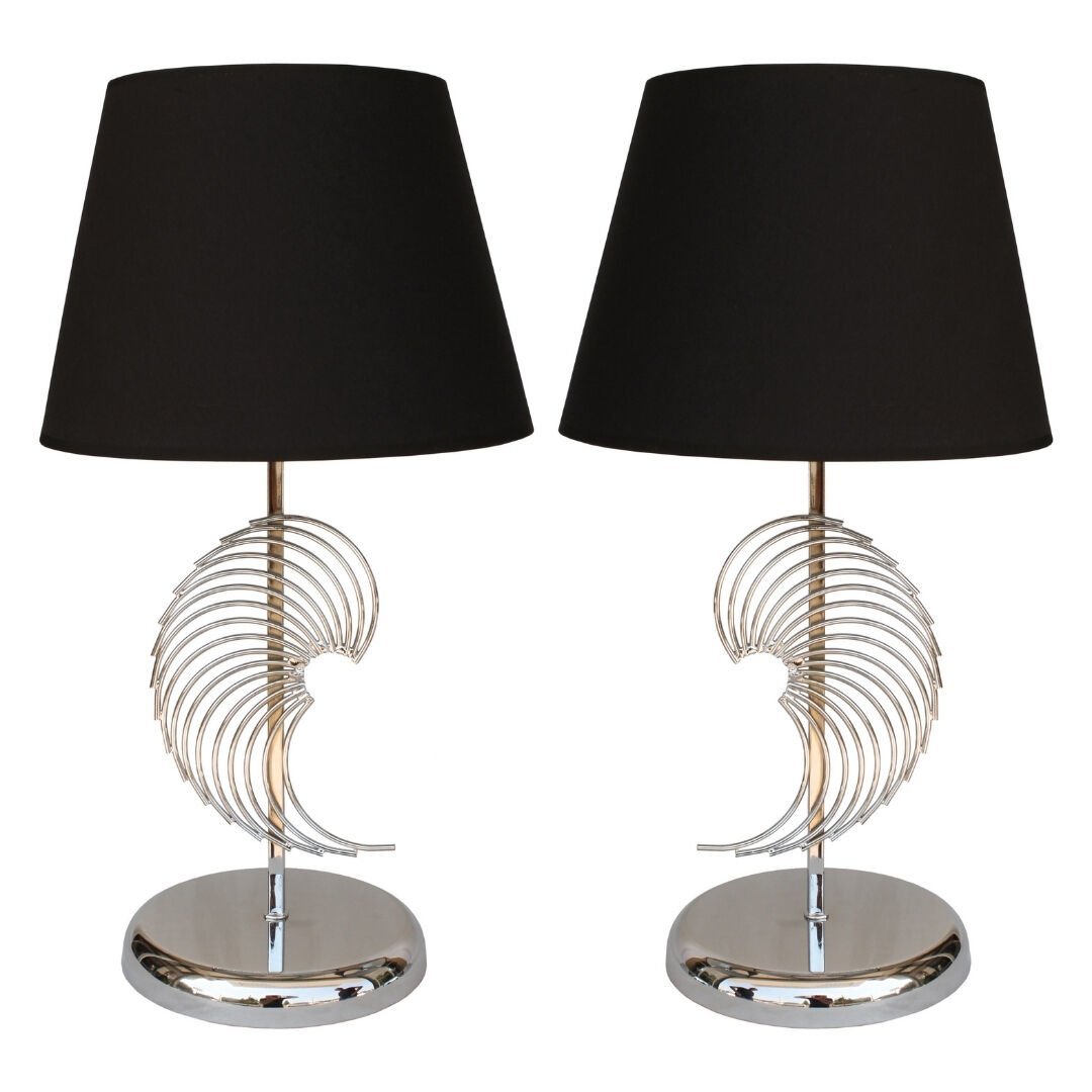 2li Set Milano Krom Abajur 30x65cm