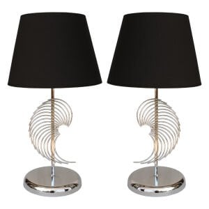 2li Set Milano Krom Abajur 30x65cm