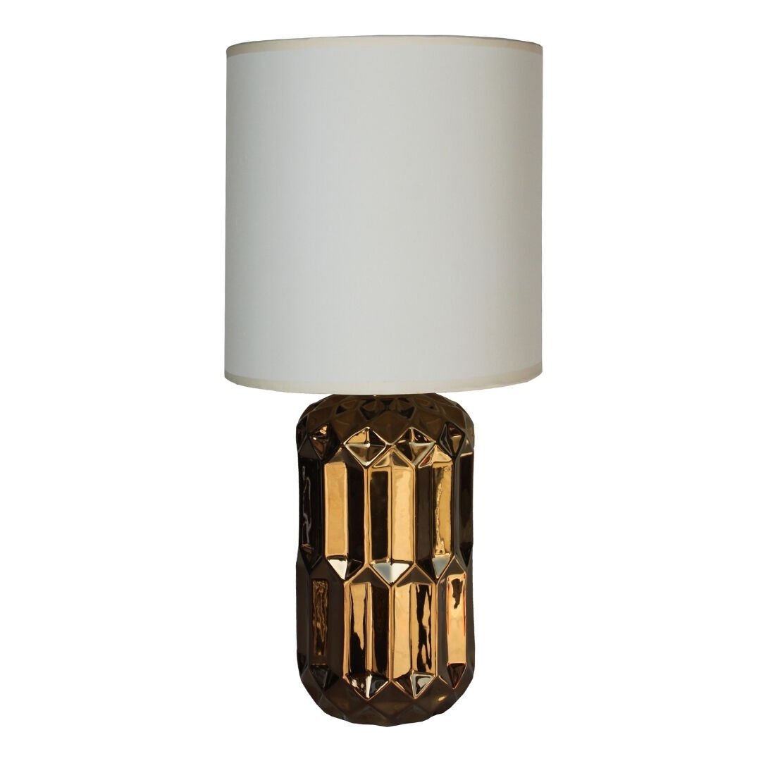 Cambridge Altın Abajur 24x53cm