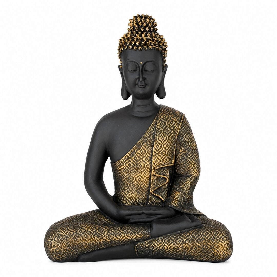 Oturan Budha Eskitme 26x34cm